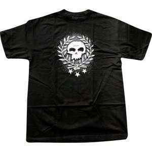  Zero T Shirt Heritage Skull [Large] Black Sports 