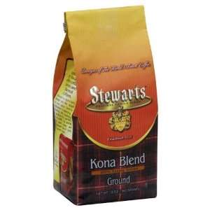 Stewarts, Stewarts Kona Grnd Bagged, 12 OZ (Pack of 6):  