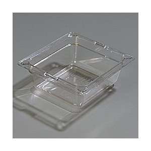  Clear TopNotch™ One Sixth Size Food Pan, 6 25/32 x 6 3 