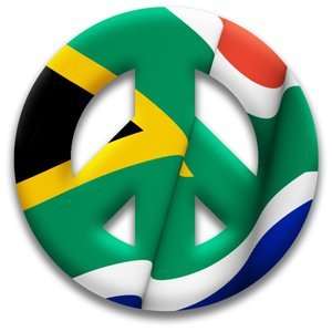  Peace Sign Magnet of South Africa by MEYOTO: Home 