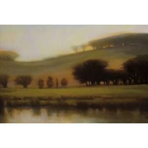 Lynne Windsor: 36W by 24H : April Morning CANVAS Edge #3: 3/4 image 