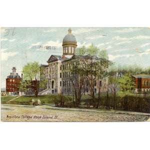  1912 Vintage Postcard   Augustana College   Rock Island 