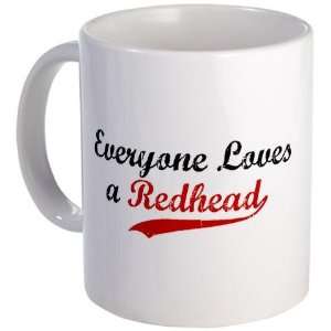 Everyone Loves a redhead Funny Mug by CafePress:  Kitchen 