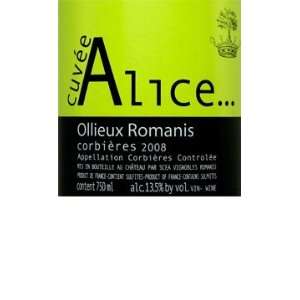  2008 Ollieux Romanis Corbieres Cuvee Alice 750ml: Grocery 