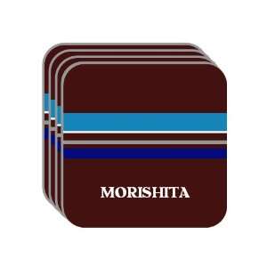 Personal Name Gift   MORISHITA Set of 4 Mini Mousepad Coasters (blue 