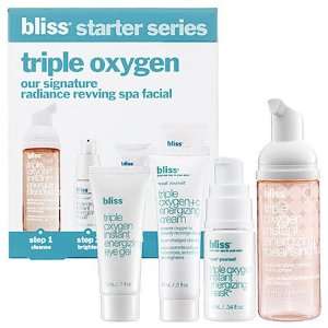   Bliss   Triple Oxygen Radiance Revving Spa Facial Starter Kit: Beauty