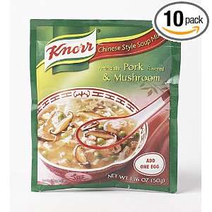 Knorr Chinese Style Soup Mix Pork & Mushroom Flavor (Pack of 10)