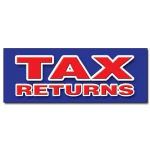   24 TAX RETURNS DECAL sticker file income taxes new 