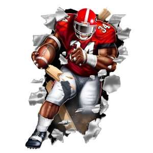  Georgia Bulldogs Football Player Wallcrasher: Sports 