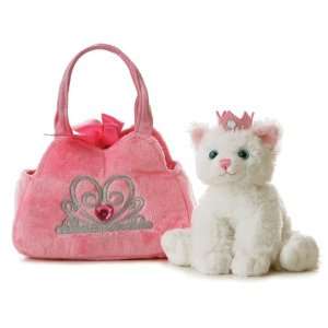  Aurora Plush Fancy Pals Pet Carrier Princess Kitten: Toys 