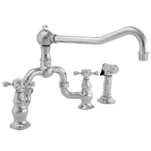   Kitchen Bridge Faucet with Side Spray NB9452 1 56: Home Improvement