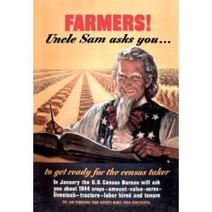  Farmers! Uncle Sam Asks You 20x30 Canvas: Home 