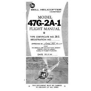  Bell Helicopter 47 G 2A 1 Flight Manual   1962 Bell 47 G 