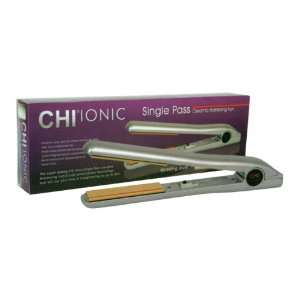  CHI Ionic Single Pass Ceramic Hairstyling Iron, Sterling 