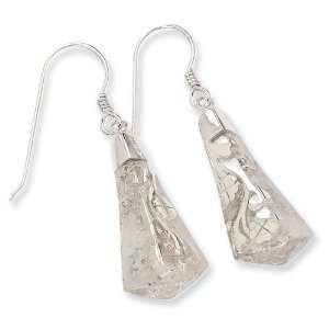  Sterling Silver Clear Resin and Sterling Silver Leaf 