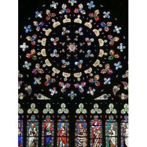  Rose Window in Notre Dame Des Carmes Church, Pont LAbbe 