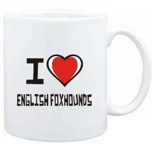  Mug White I love English Foxhounds  Dogs: Sports 