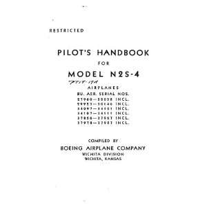 Stearman N2S 4 Aircraft Pilots Handbook Manual: Sicuro Publishing 