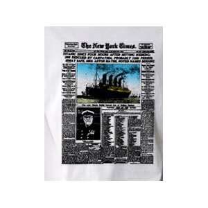  Titanic Disaster New York Times Frontpage pop art T shirt 