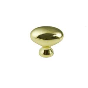 Berenson 0918 103 P Polished Brass BBP BBP Oval Cabinet Knob with 1 3 