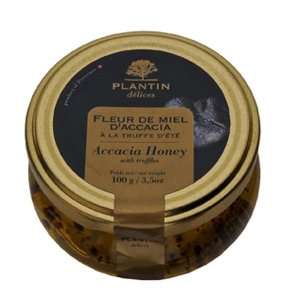 Plantin Acacia Honey with Black Truffles, 3.5 Ounce Jars:  