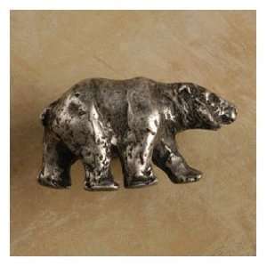 Anne At Home Cabinet Hardware 362 Bear Rt Knob Pewter w Terra Cotta 