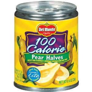 Del Monte 100 Calorie Pear Halves   12 Pack:  Grocery 