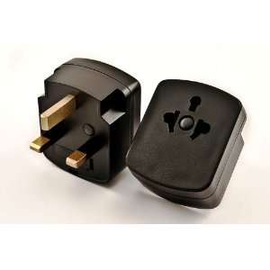 VCT VP20 US / Europe to UK 3 Prong Travel Outlet Plug Adapter with 