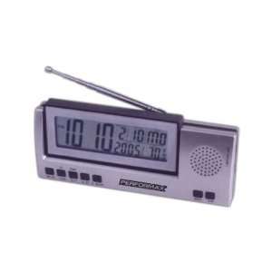   Jumbo LCD radio with clock, day, date and temperature.: Home & Kitchen