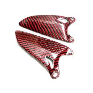  Ducati 1098 / 1198 / 848 Carbon Fiber Heel Guard RED 