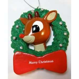  Rudolph the Red Nosed Reindeer Wreath Ornament Everything 