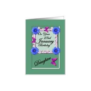  Month January & Age Specific 23rd Birthday   Daughter Card 
