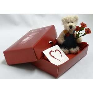   with 3 Red Roses and 1 Free White Gift Card (Heart)   Teddy Delivery