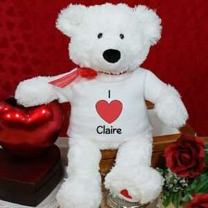  Personalized I Heart Teddy Bear: Toys & Games
