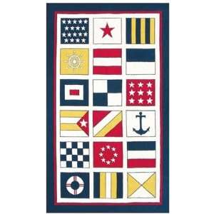 The Rug Market 11240 Nautical Flags Kids Rug Size: 27 x 