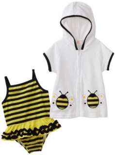  Kids Headquarters Baby girls Infant Bee Swimwear with 