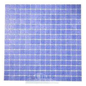 Classic cartglass 3/4 glass tile in bright blue 12 7/8 x 12 7/8 mes