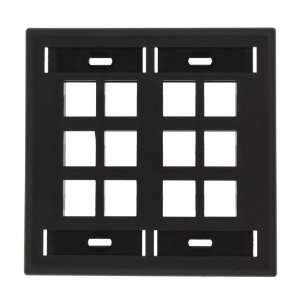  Leviton 42080 12E Quickport Wallplate with ID Window, Dual 