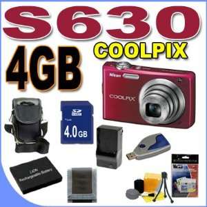  Coolpix S630 12MP Digital Camera w/7x Optical VR Zoom 
