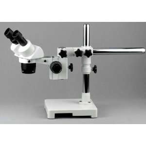10X 15X 30X 45X Stereo Microscope with Single Arm Boom Stand:  