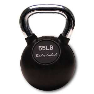  Body Solid 55 lb Rubber Coated Kettlebell Sports 