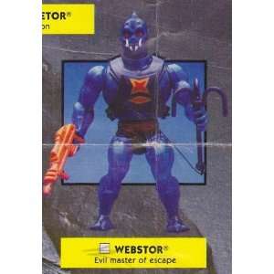 Vintage 1980s Masters of the Universe Webstor Action Figure MOTU 100% 