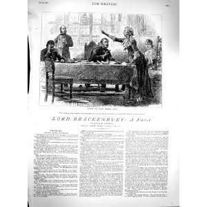  1880 Lord Brackenbury Illustration Family House Table 