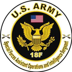 United States Army MOS 18F Special Forces Assistant Operations and 