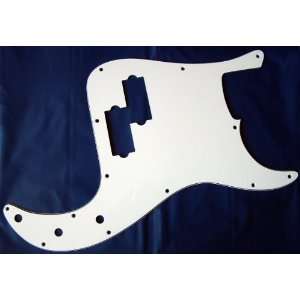  WHITE 3 PLY PICKGUARD FOR FENDER AMERICAN PBASS 