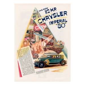 Chrysler Imperial, Magazine Advertisement, USA, 1928 Giclee Poster 