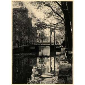  1943 Amsterdam Netherlands City Canal Gracht Amstel 