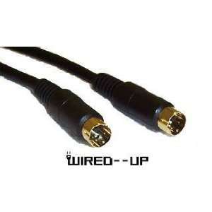   Up 25ft 7.5m S Video Svideo SVHS 4 to 4 pin Cable UK #116: Electronics