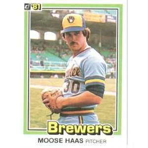  1981 Donruss # 85 Moose Haas Milwaukee Brewers Baseball 