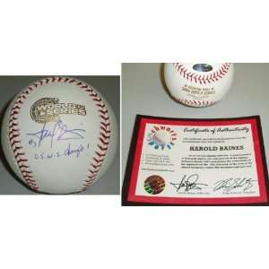   Harold Baines Signed 2005 WS Baseball w/05 Champs